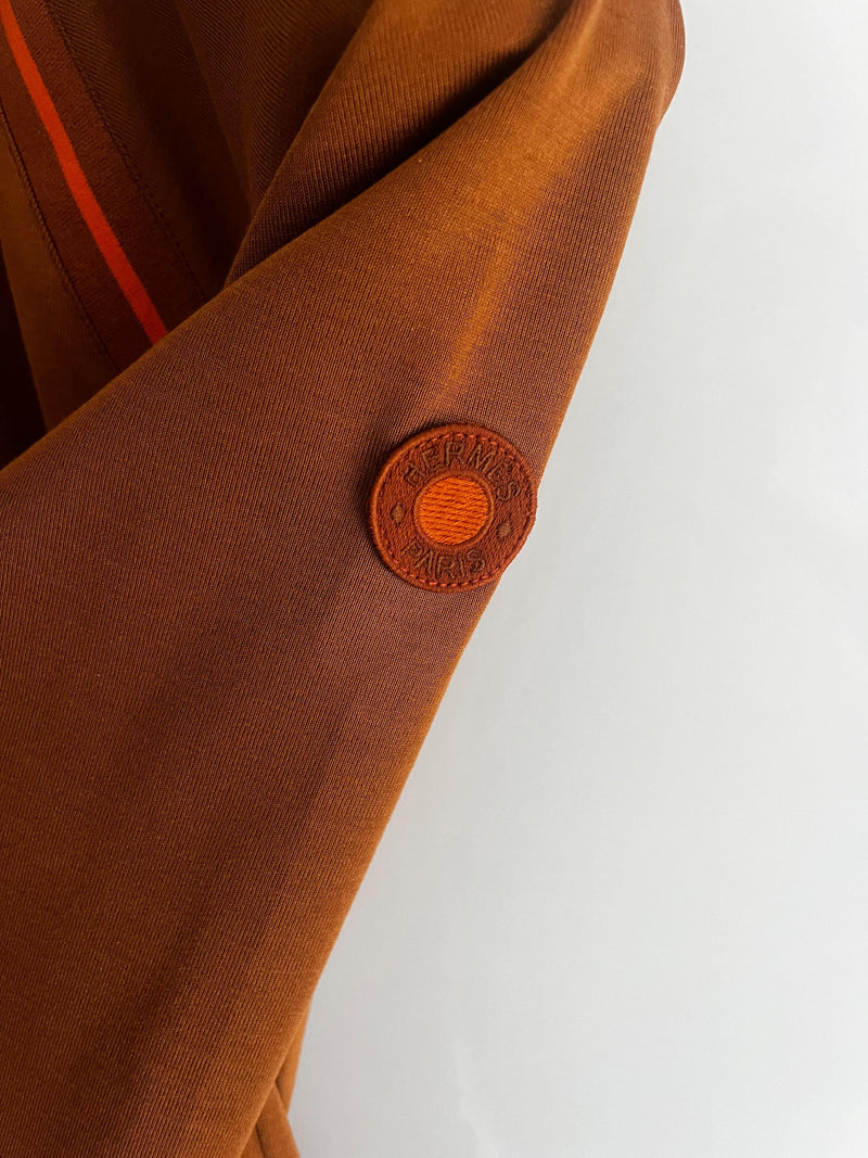 Hermes Orange Sweatshirt Dress