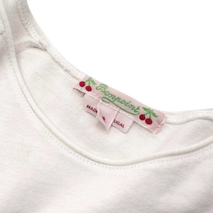 Bonpoint White Cotton Love Print T-shirt