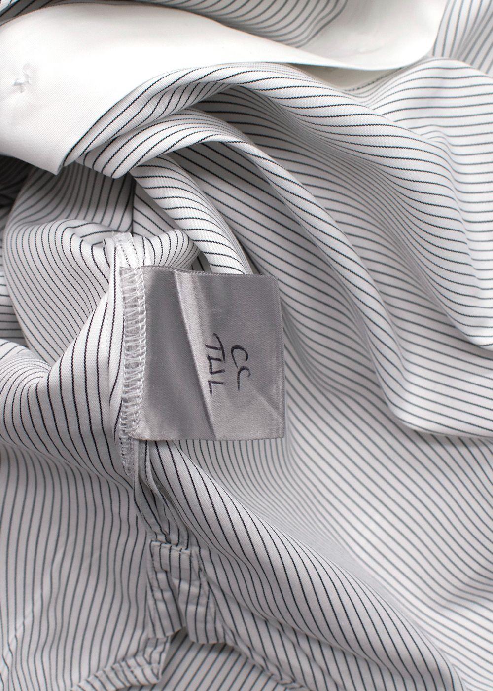 Dior Black and White Pinstripe Shirt