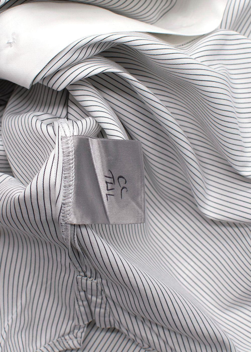 Dior Black and White Pinstripe Shirt