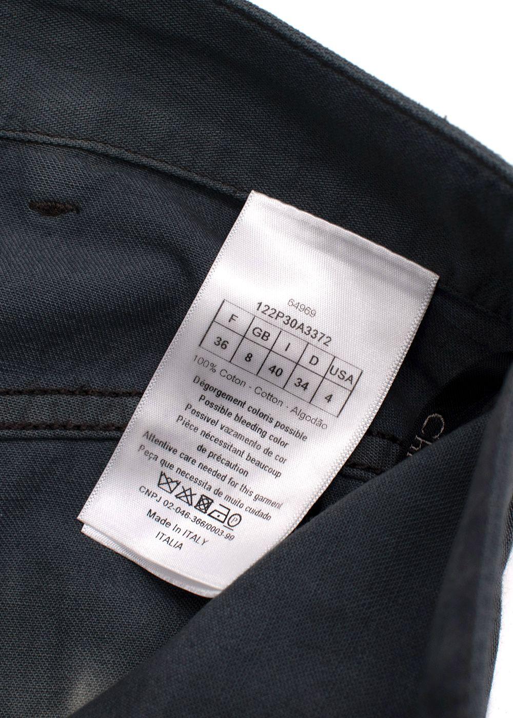 Dior Grey Tie Dye Wide Leg Jeans
