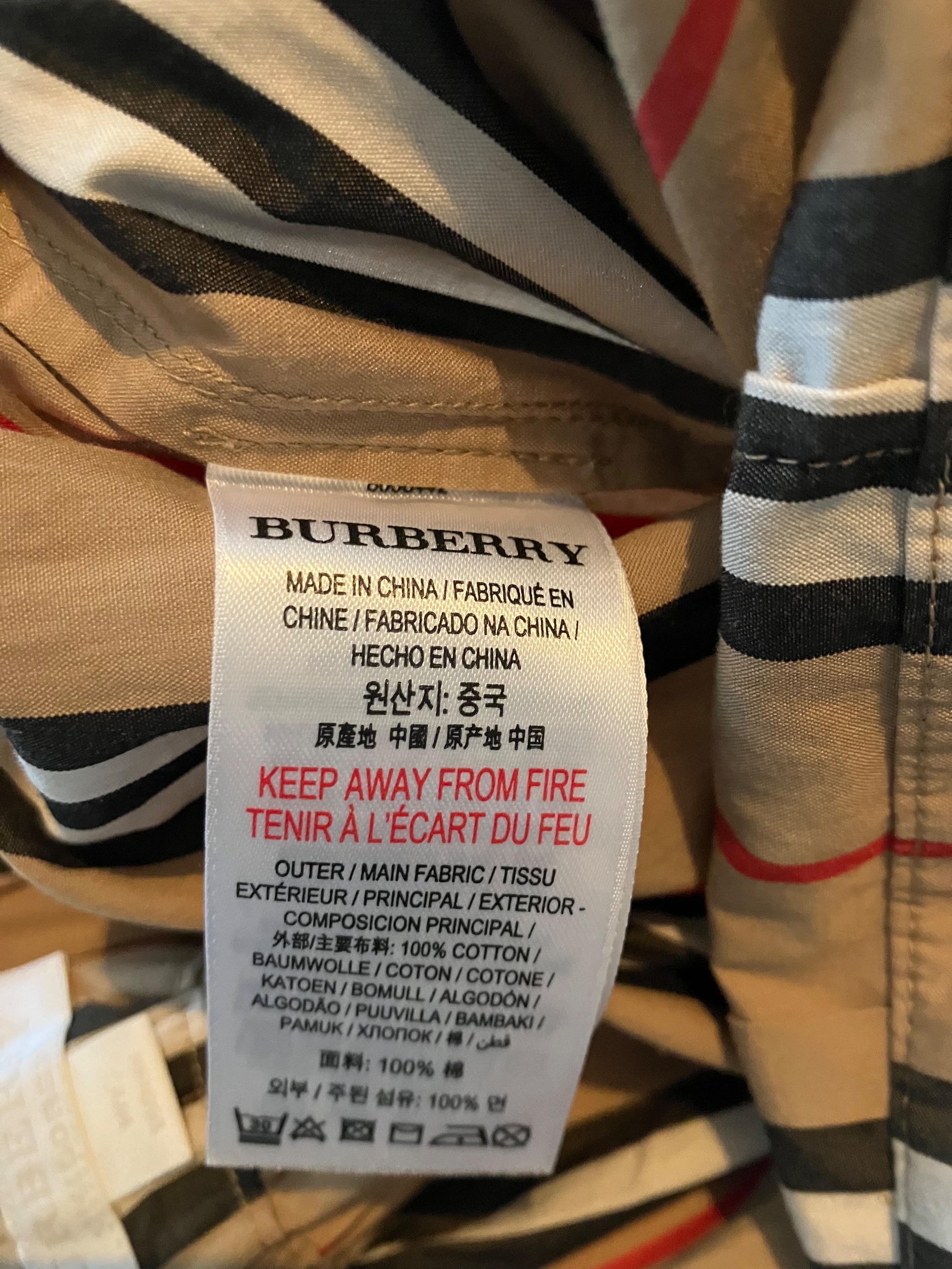 Burberry Kids Striped High Waisted Trousers