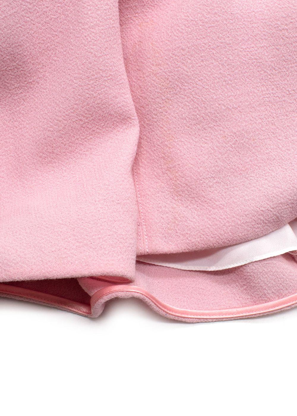 Emilia Wickstead Pink Long Sleeve Midi Dress