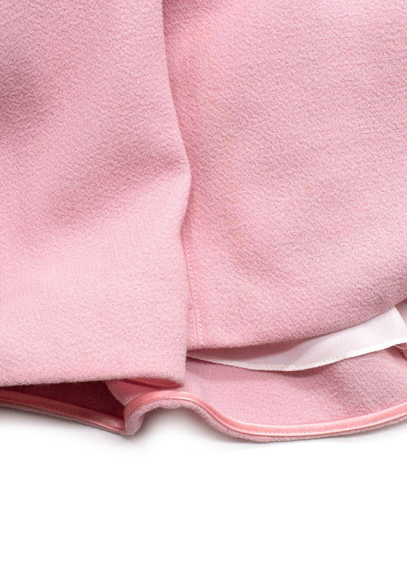 Emilia Wickstead Pink Long Sleeve Midi Dress