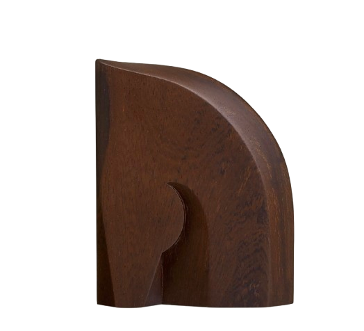 Hermés Alezan Solid Cassia Wood Bookend Set