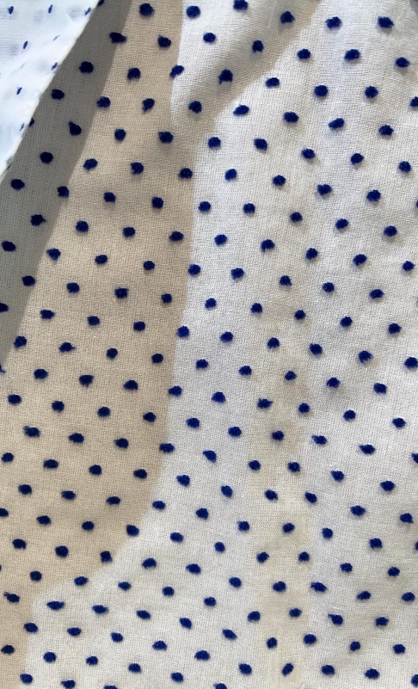 MIH Jeans Dotted White Blouse