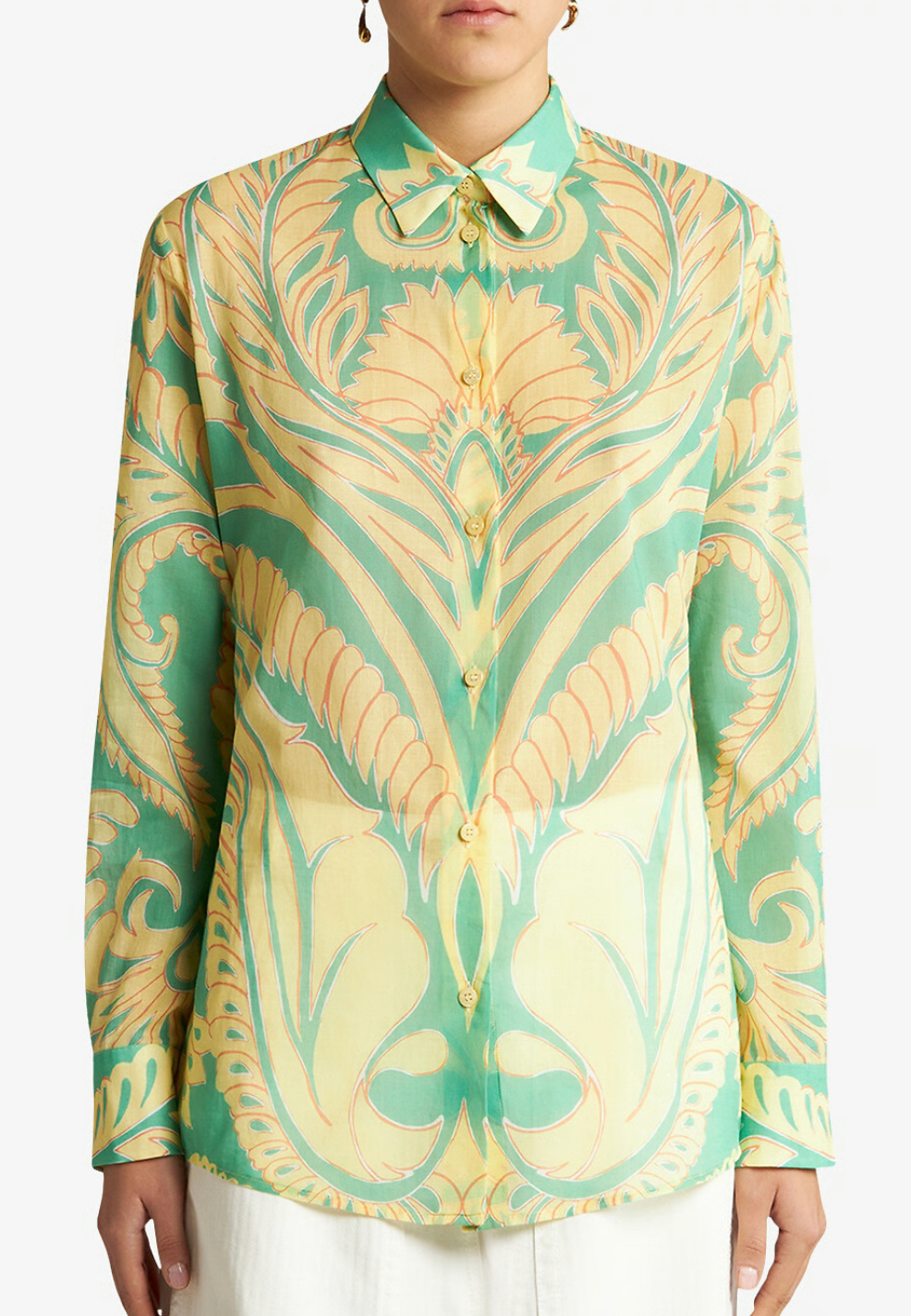 Etro  Abstract-Print Cotton Shirt