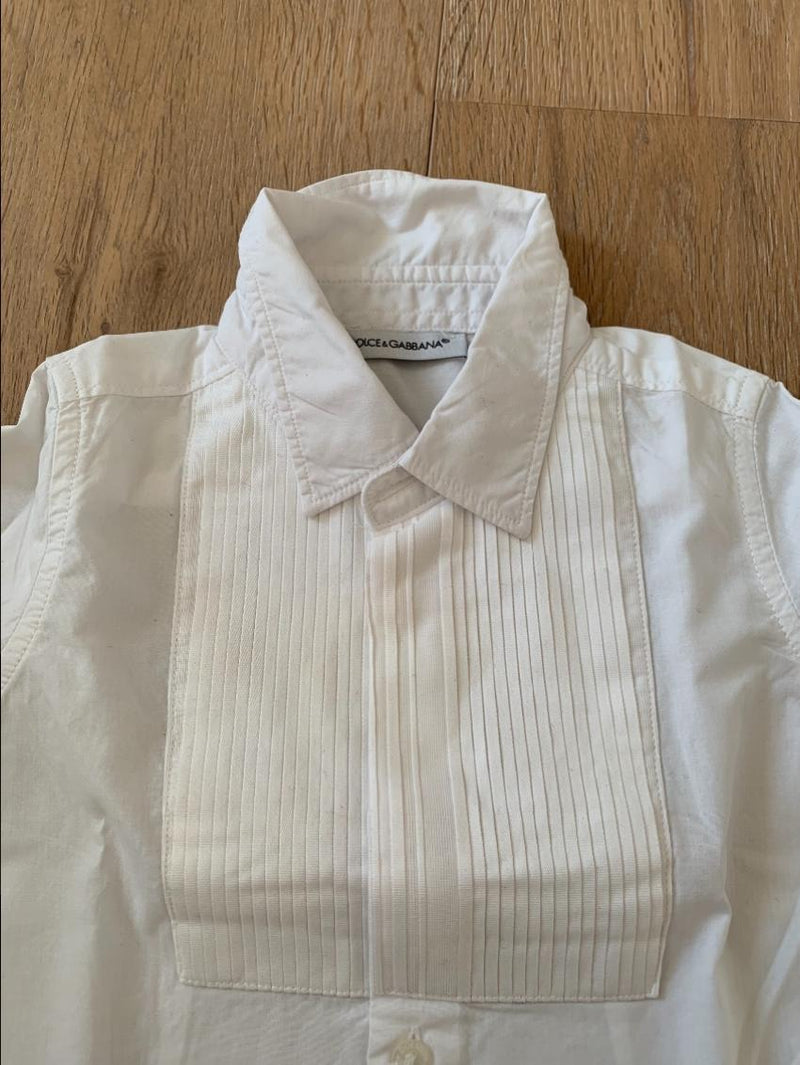 Dolce & Gabbana Pleated Boy's Shirt