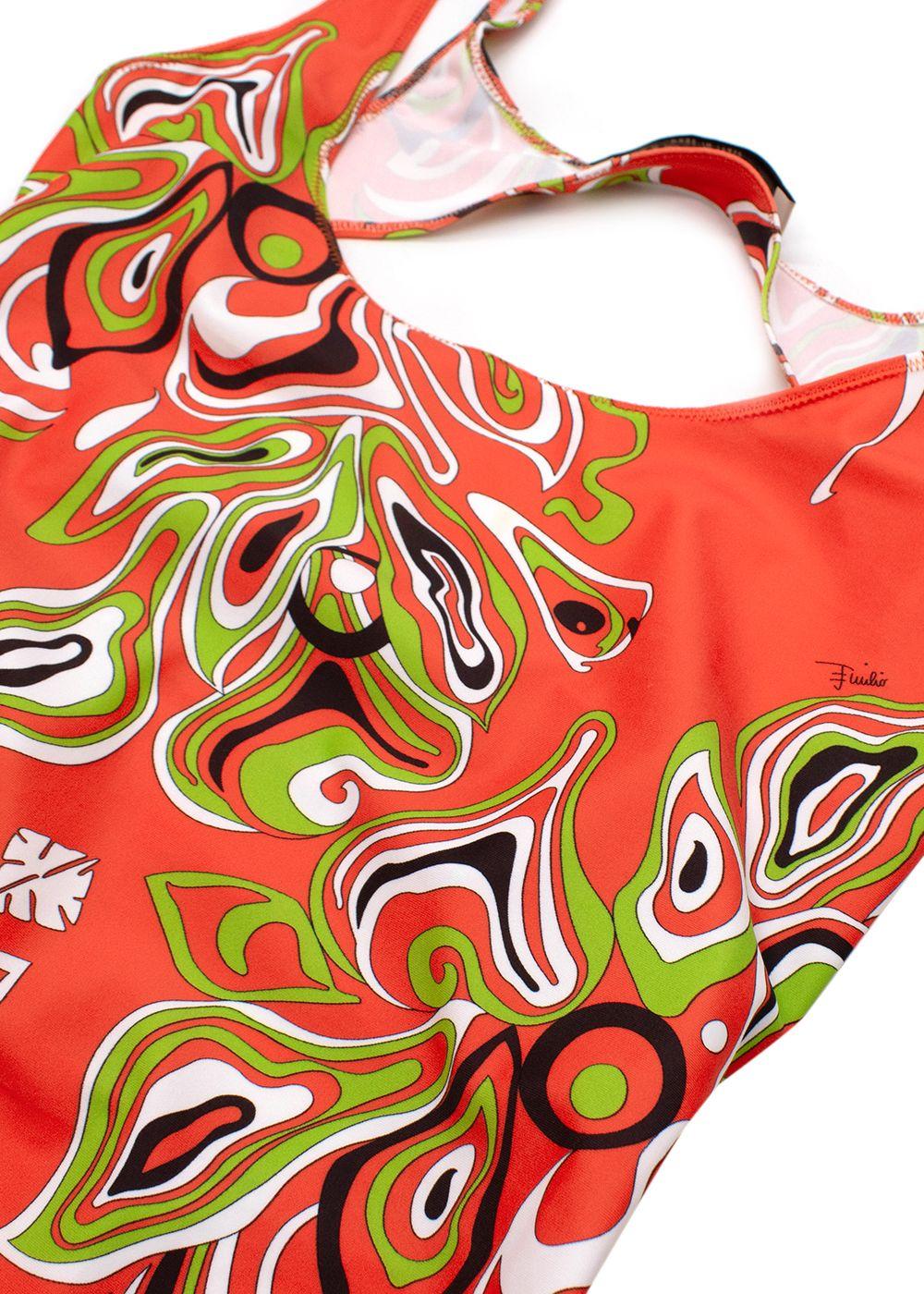 Emilio Pucci Printed Cut Out Mini Dress