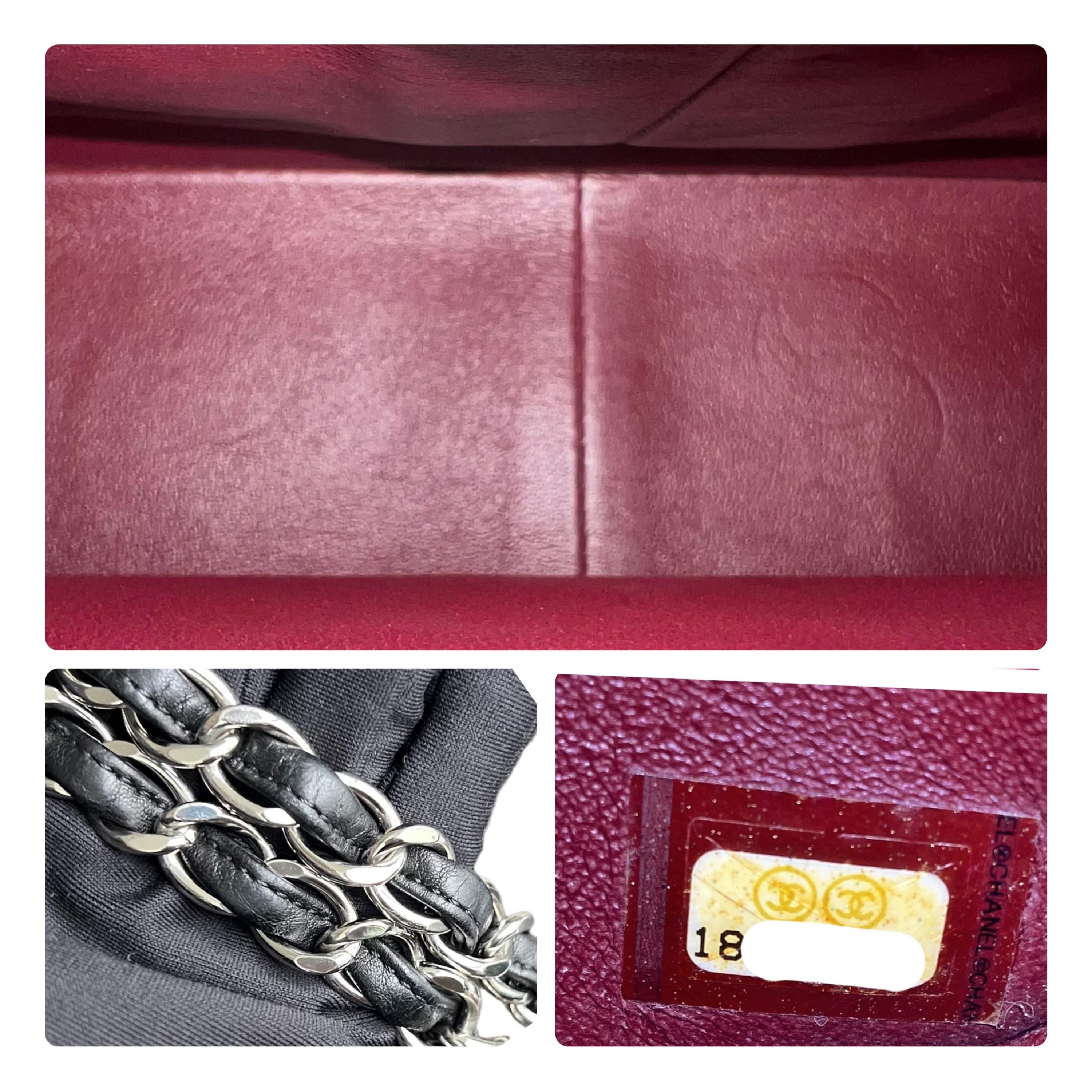 Chanel Black Lambskin Jumbo Double Flap Bag