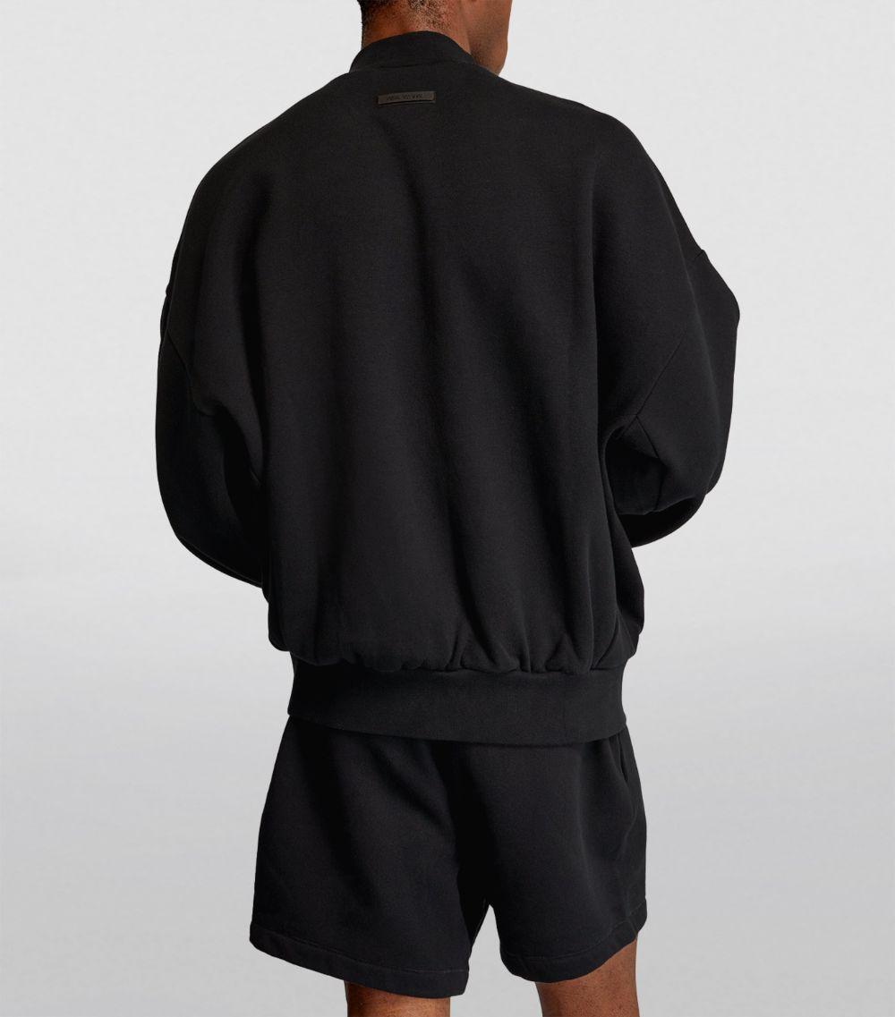 Fear Of God Essentials Black Logo Sweatshirt