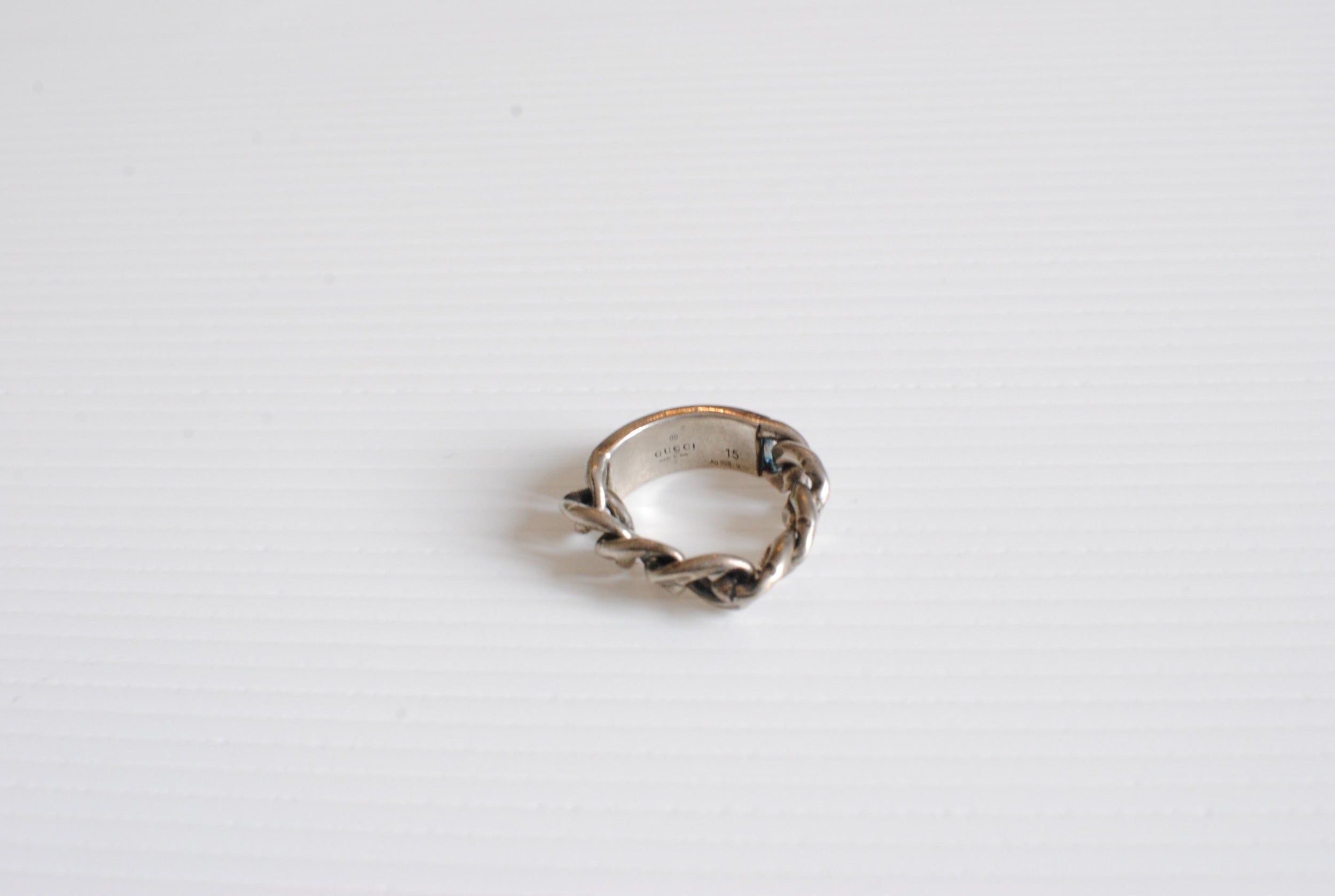 Gucci Silver Chain Link Ring