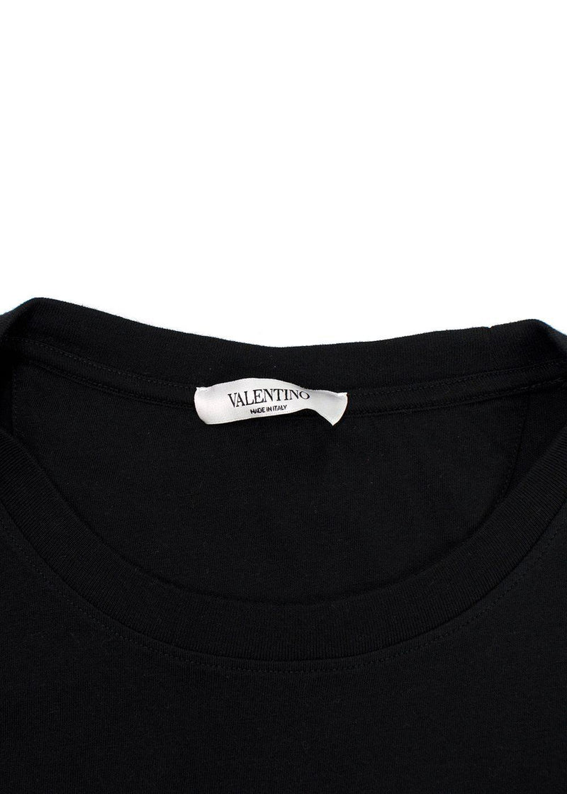 Valentino Black & Red VLTN Logo T-Shirt