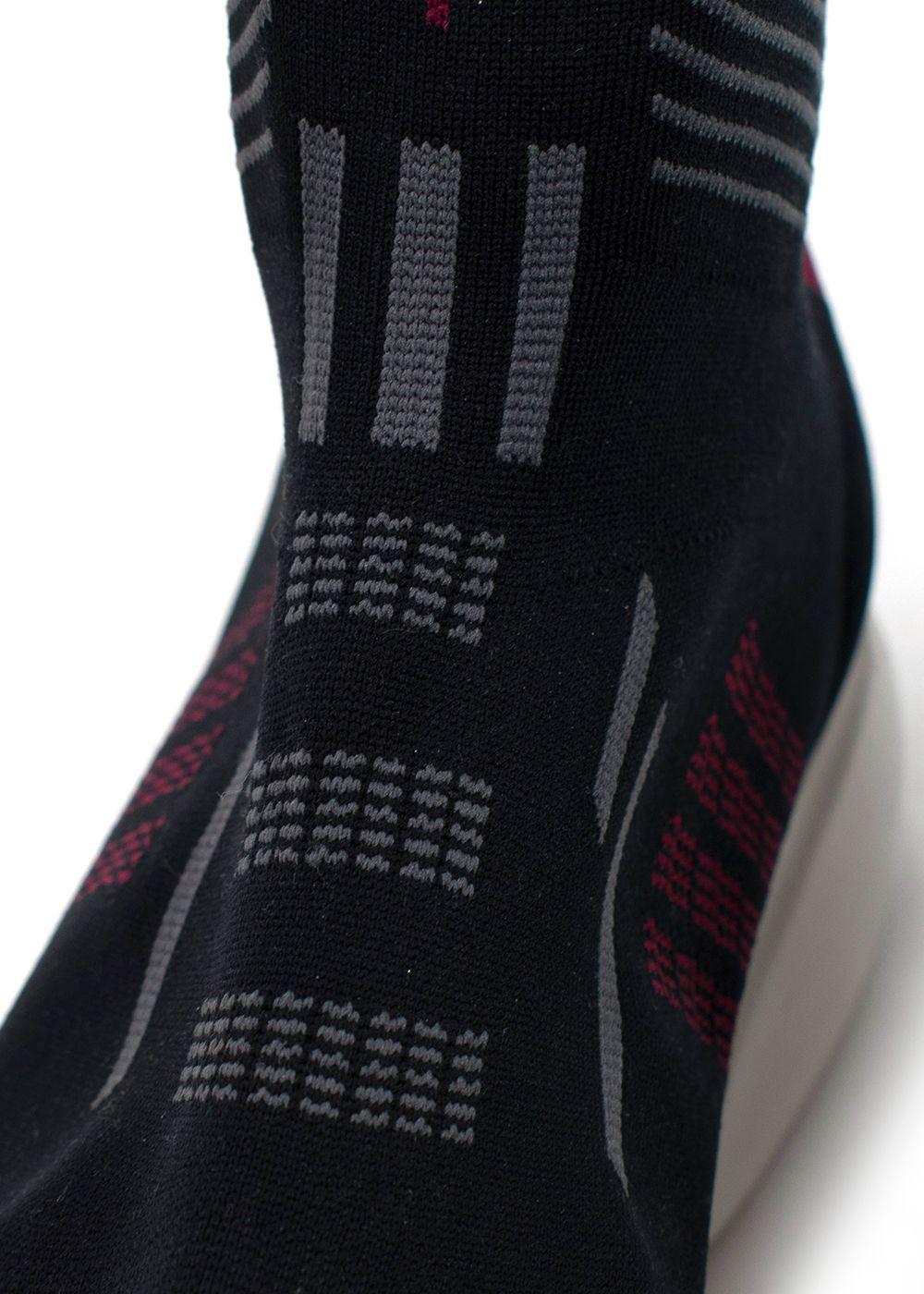 Prada Black Cloudbust 40 High-top Trainers