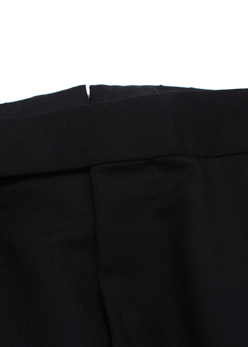 Kingsman Black Wool Blend Suit Trousers