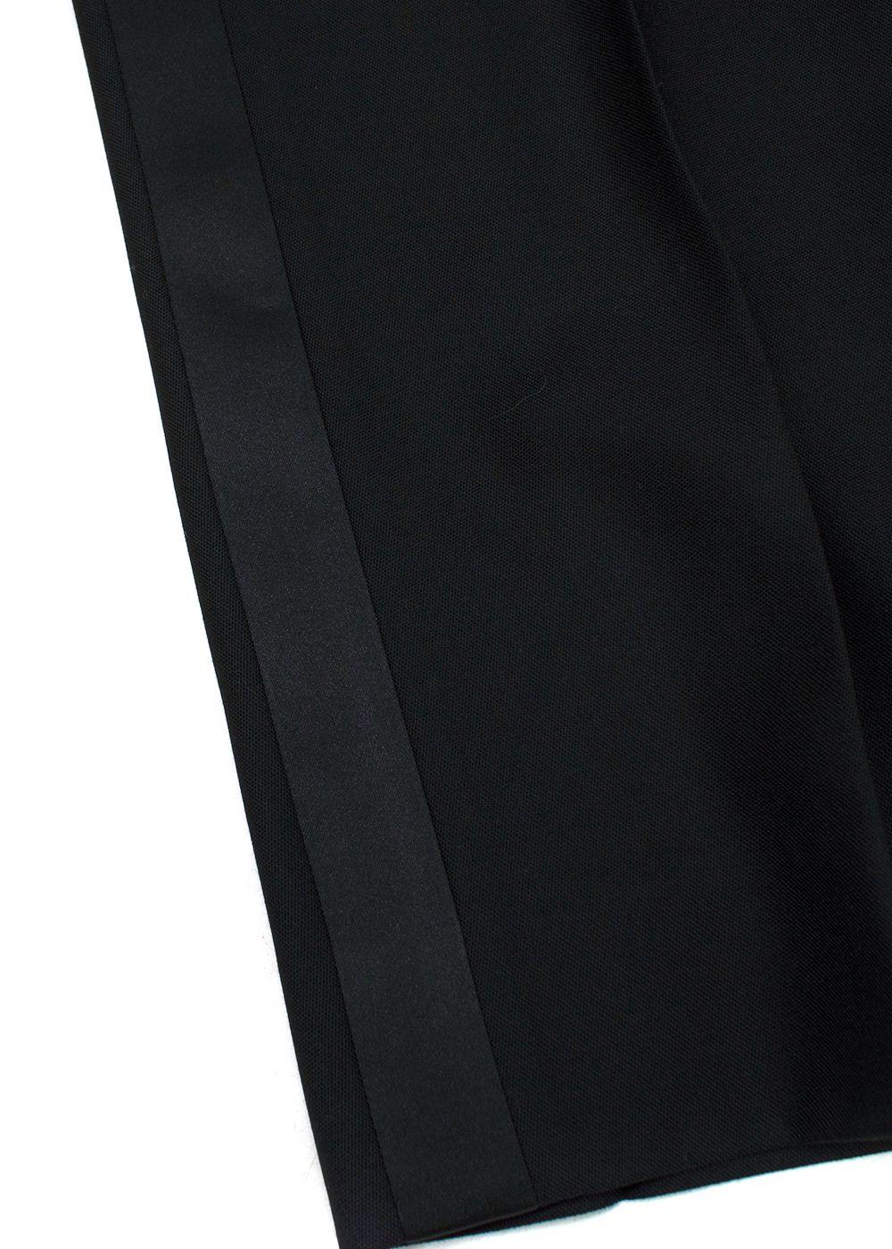 Racil Classic Black Wool Suit Trousers
