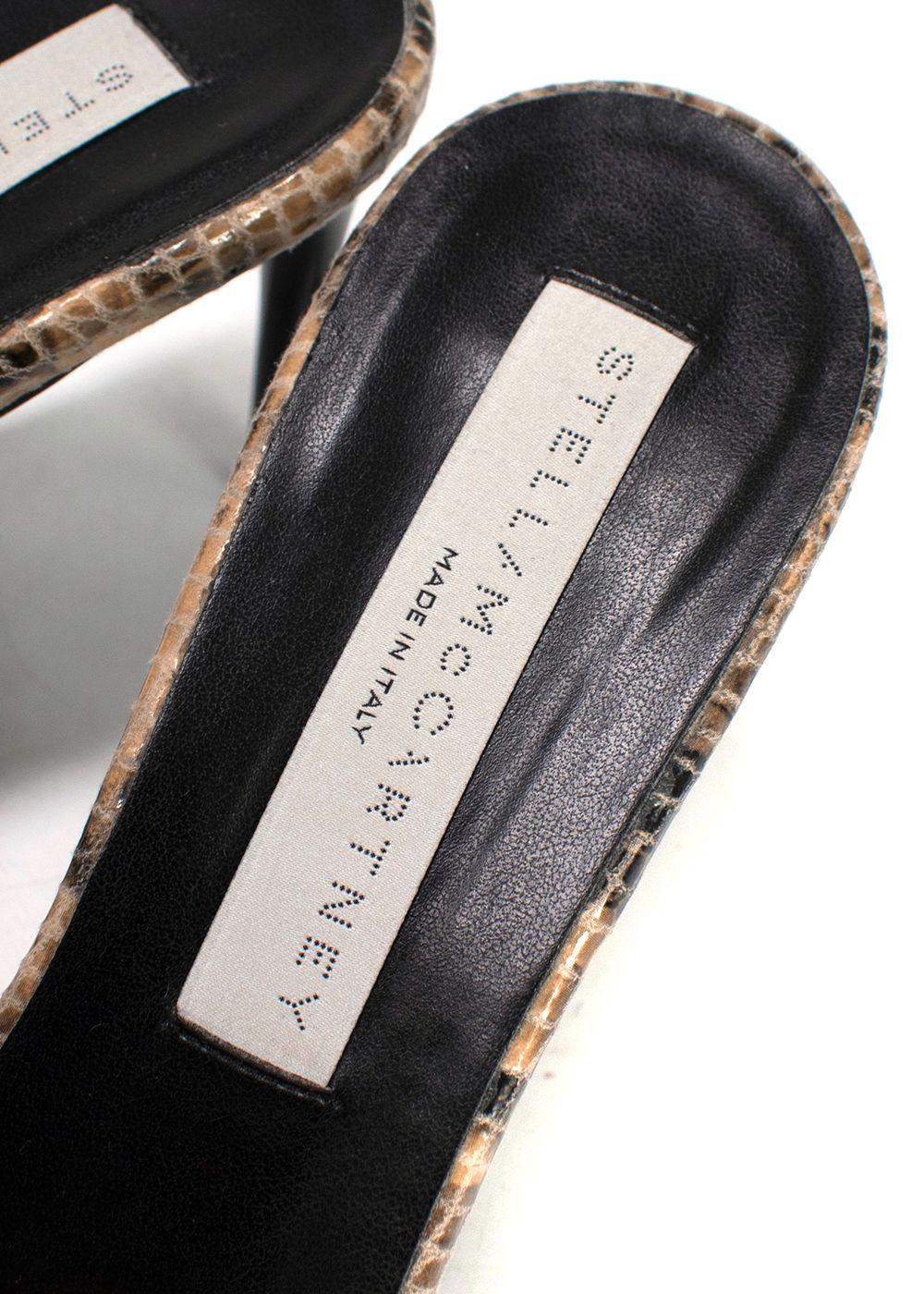 Stella McCartney Faux Snakeskin Mules