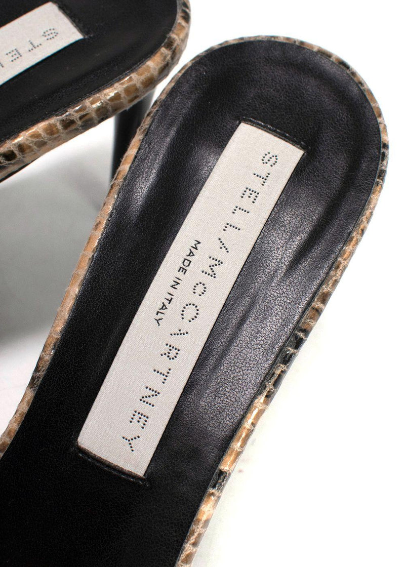 Stella McCartney Faux Snakeskin Mules