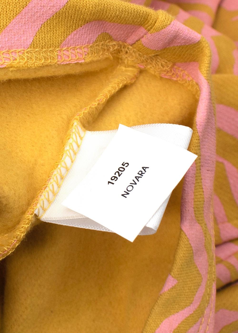 Long Sleeved Orange And Pink Tiger print Dress