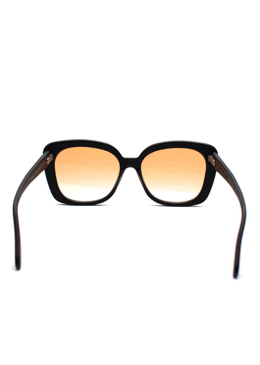 Prism Black Monaco Orange Lens Square Sunglasses
