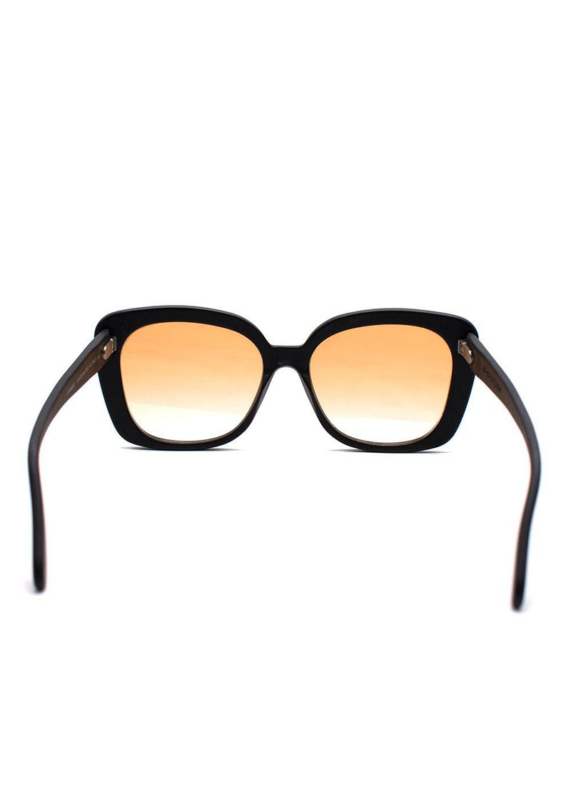 Prism Black Monaco Orange Lens Square Sunglasses