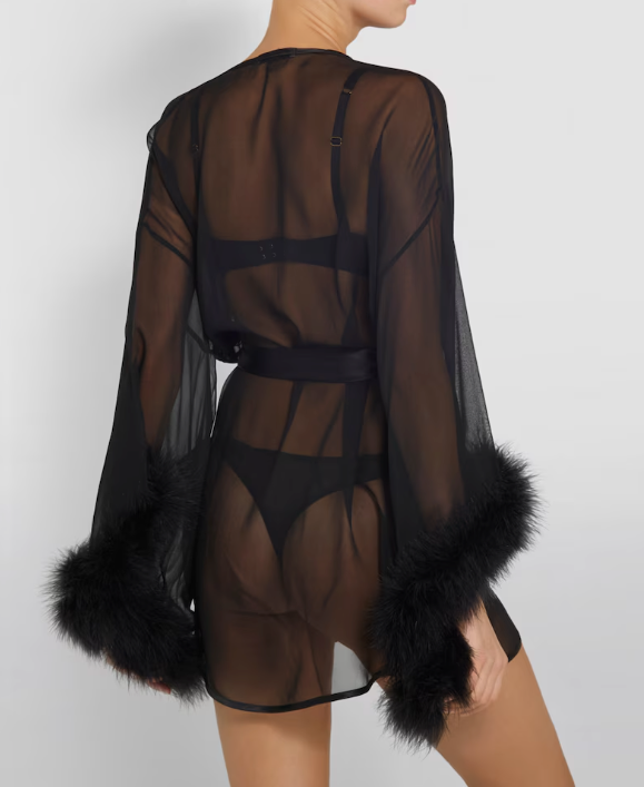Gilda & Pearl Diana Sheer Silk Robe