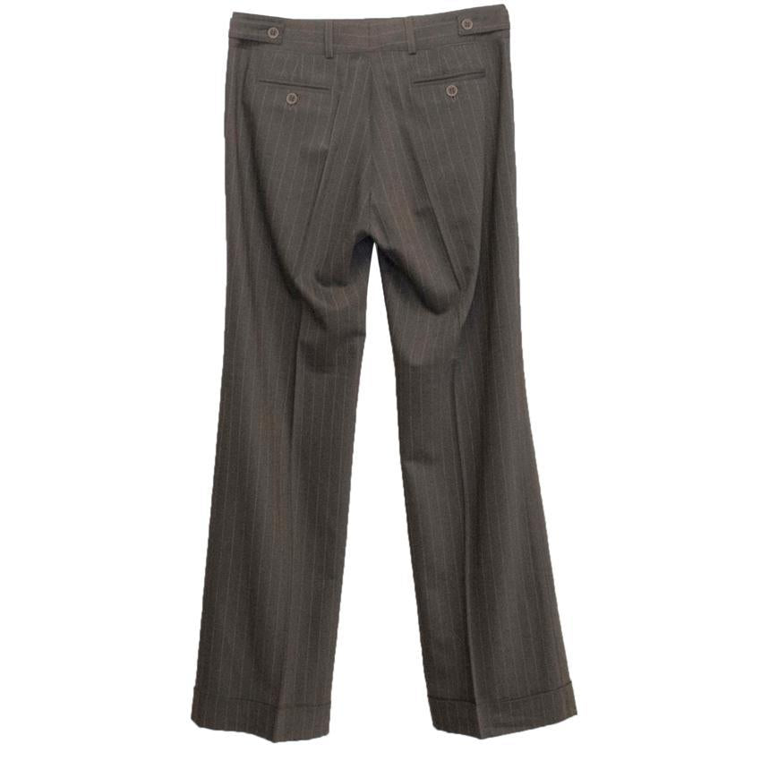 Joseph Brown Pinstripe Suit Trousers