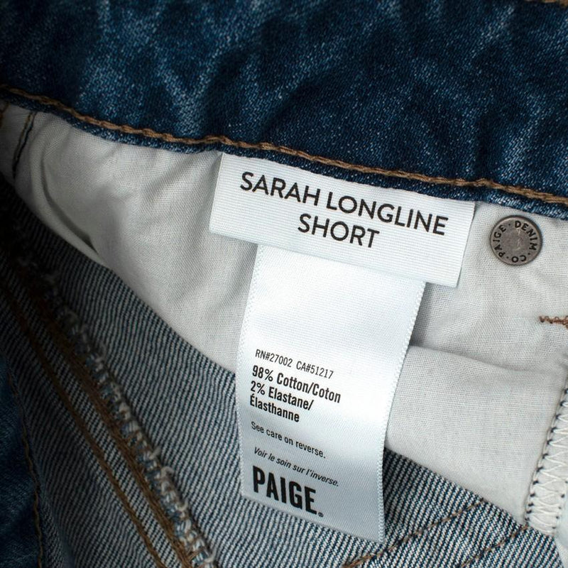 Paige Blue Denim Sarah Longline Shorts