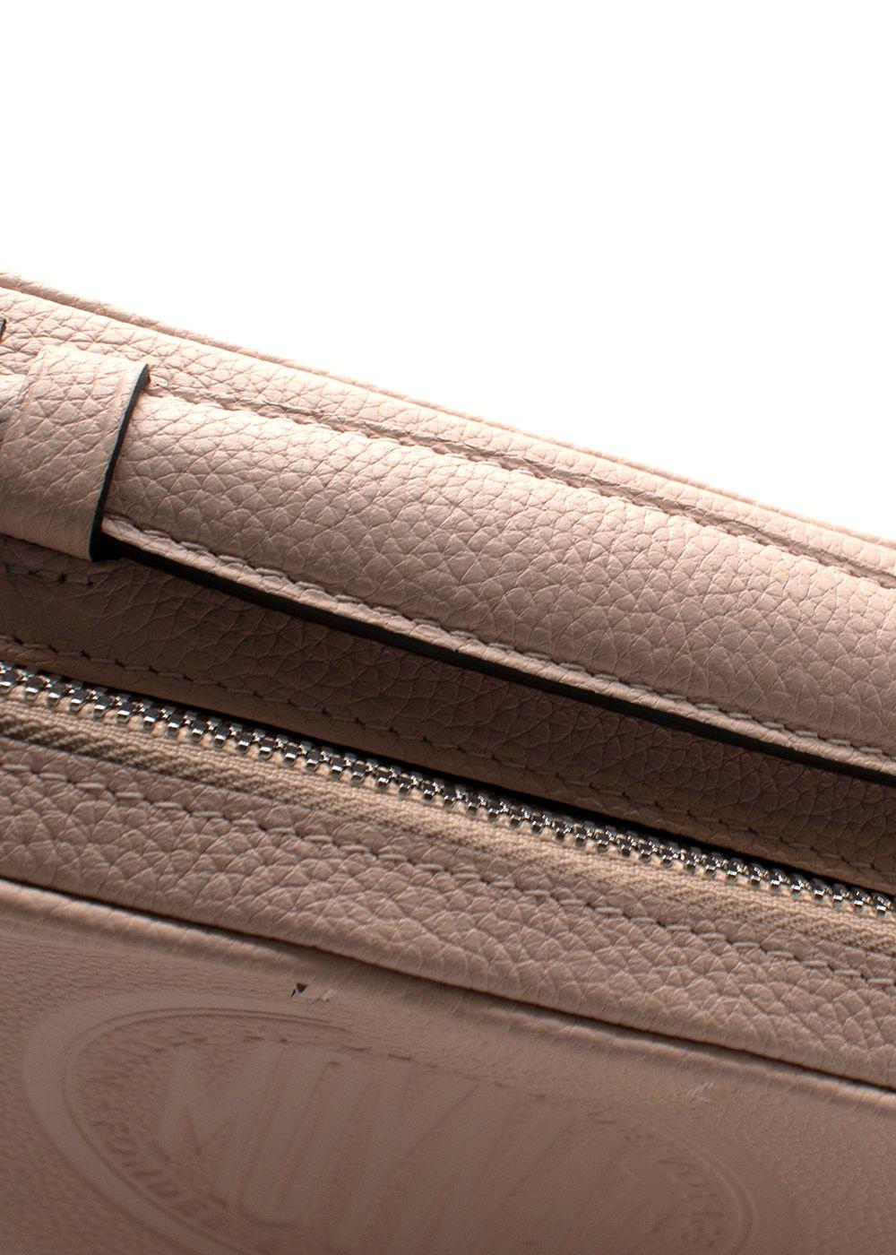 Moynat Camera Very Pale Pink Leather Crossbody Bag