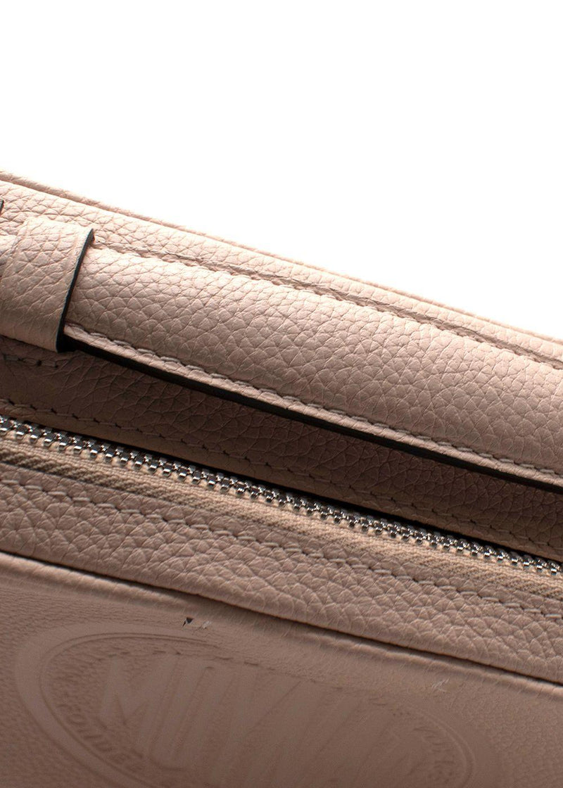 Moynat Camera Very Pale Pink Leather Crossbody Bag
