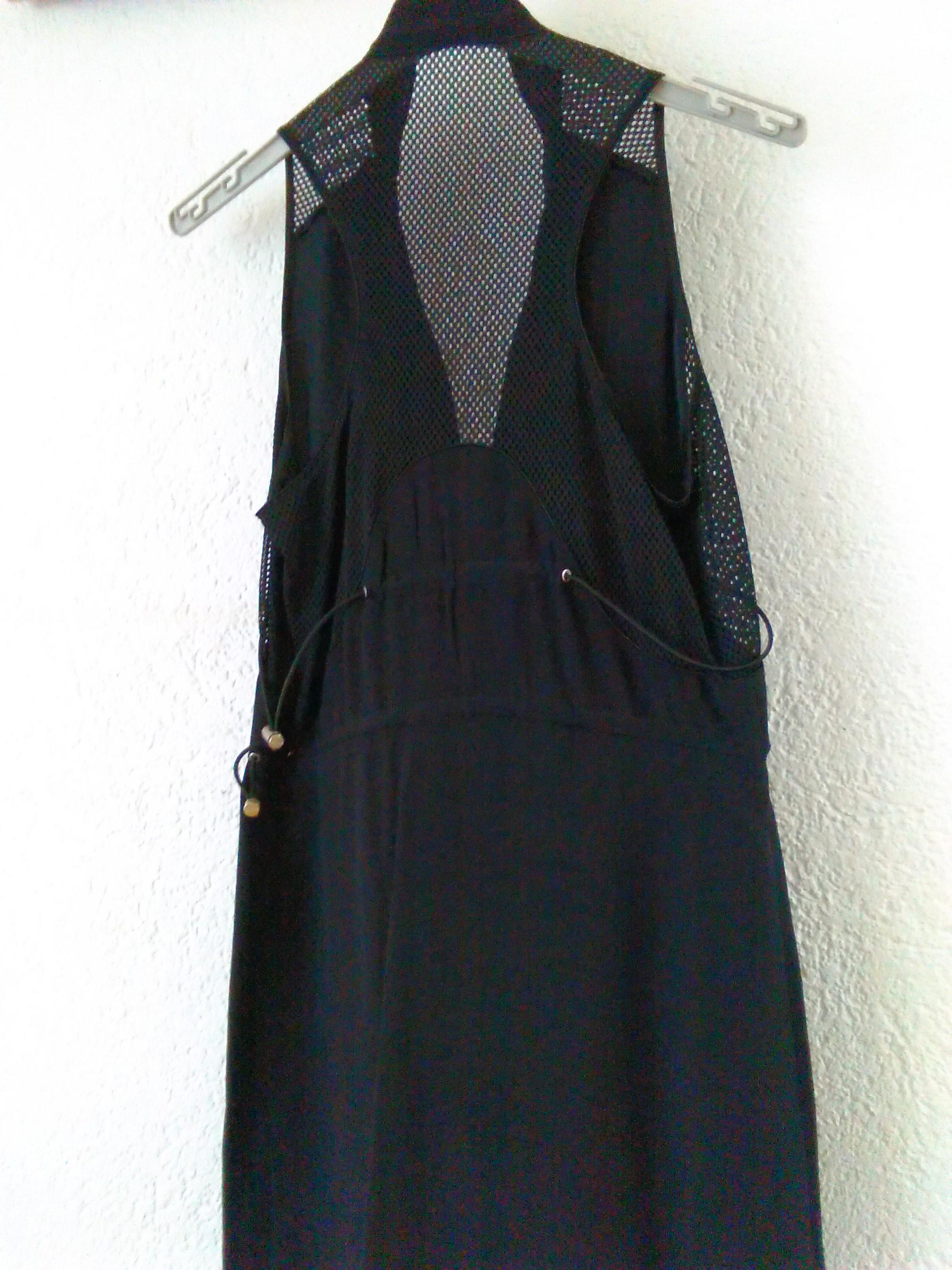 Prada Silk Sleeveless Fishnet Mini Dress