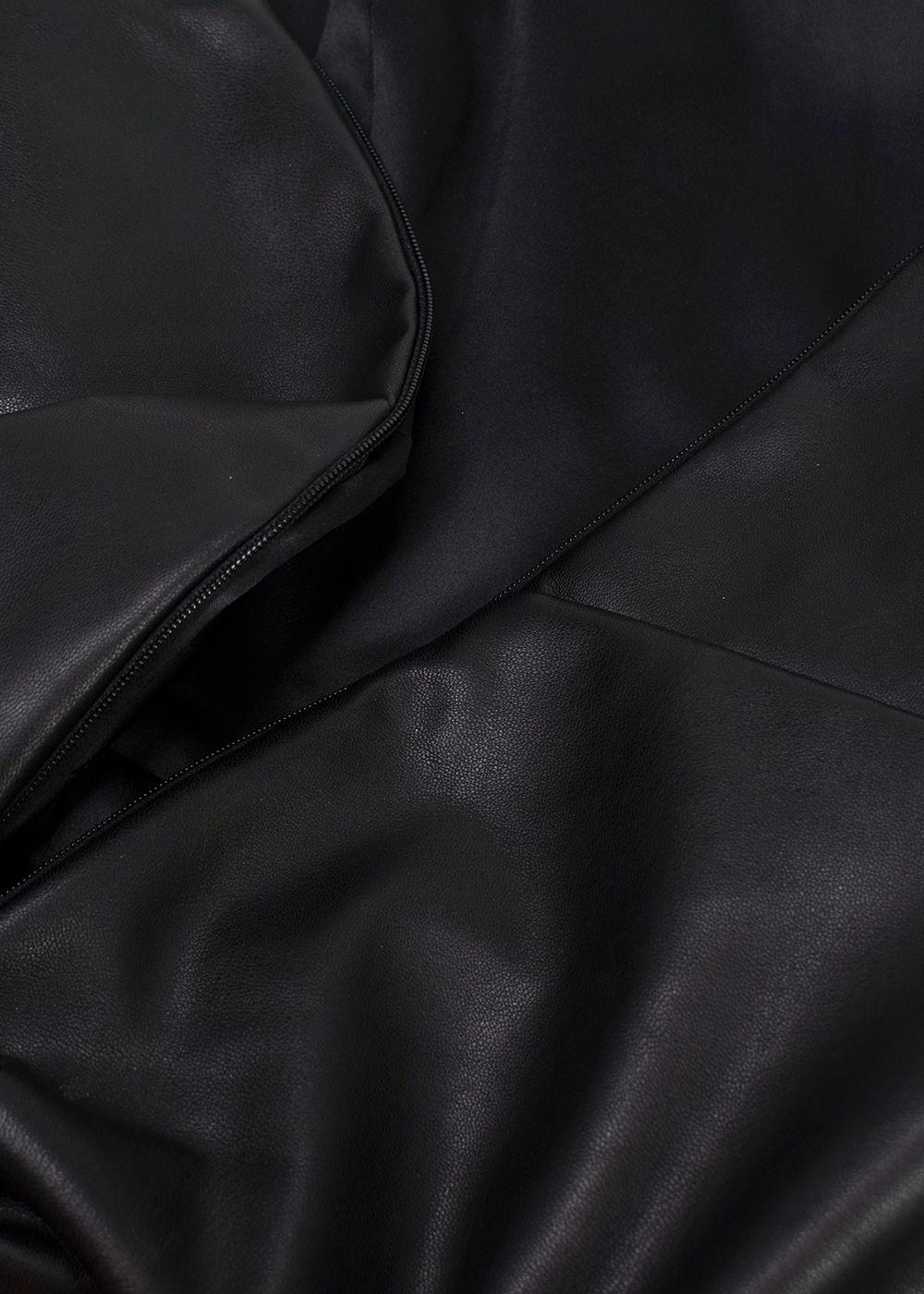 De La Vali Connie Faux Leather Mini Dress