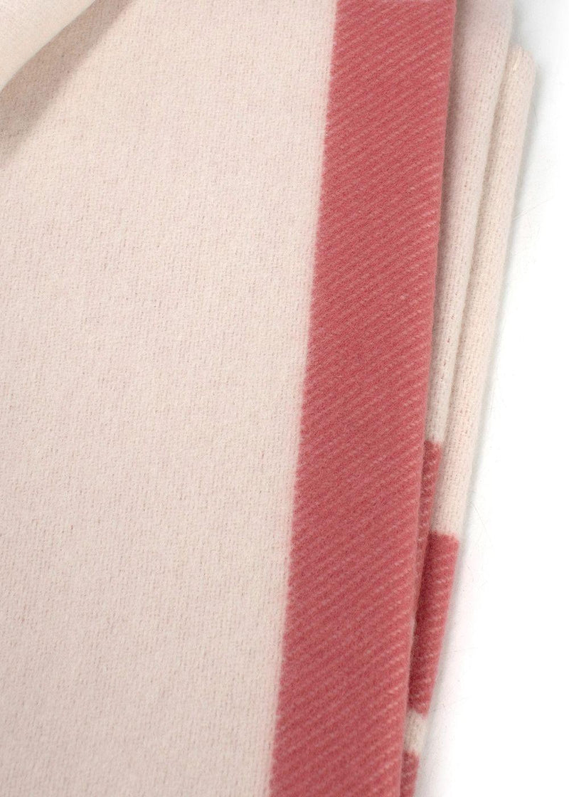 Hermes  Pink and Cream Avalon Baby Blanket
