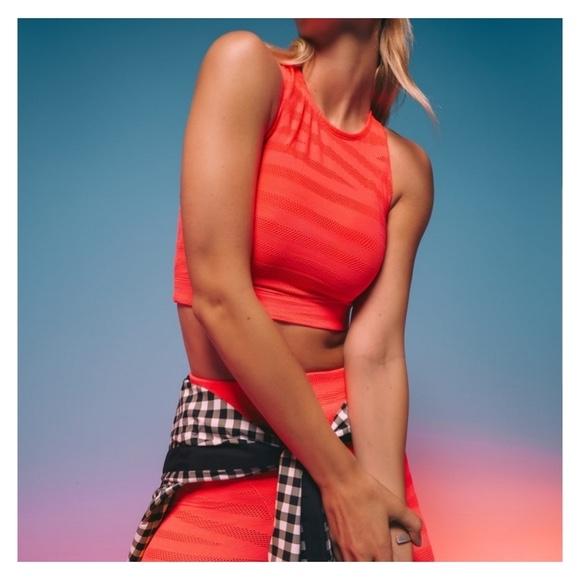 Adam Selman Sport Neon Stretch Mesh Leggings