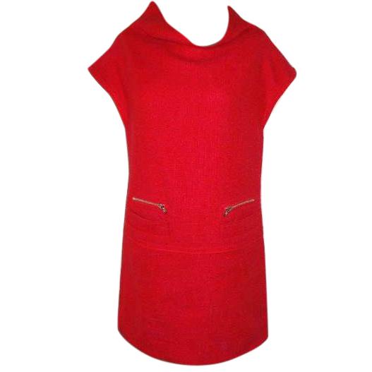 Marc Jacobs Lipstick Pink Wool Dress Size L