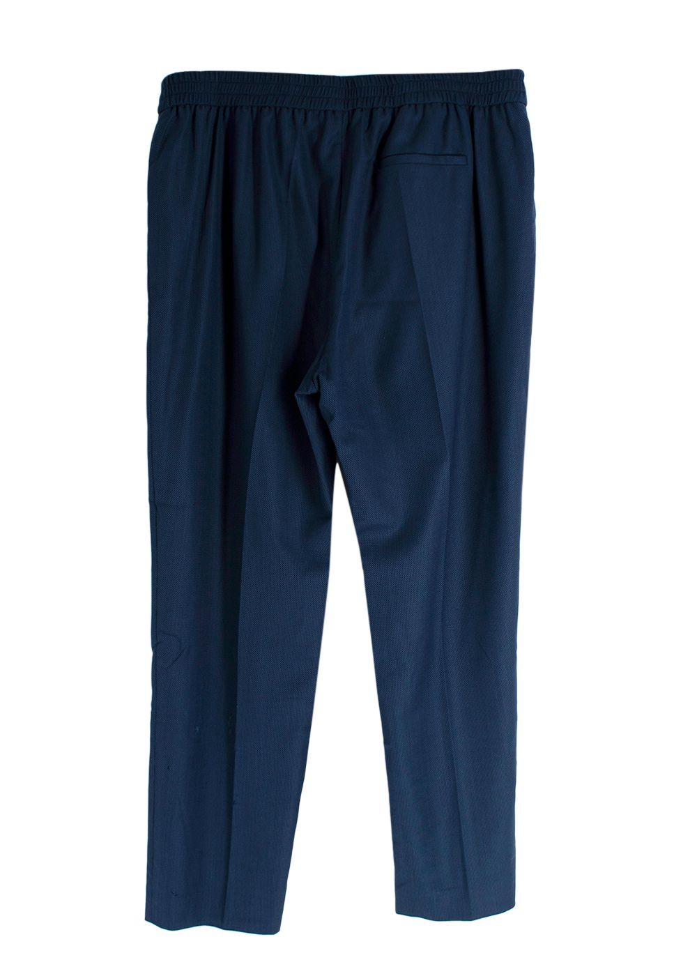 Stella McCartney Navy Speckled Wool Suit Trousers