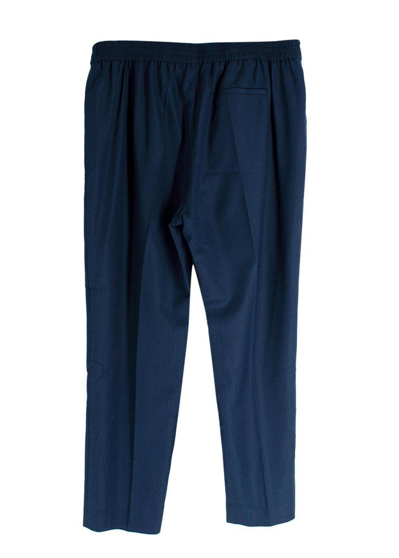 Stella McCartney Navy Speckled Wool Suit Trousers