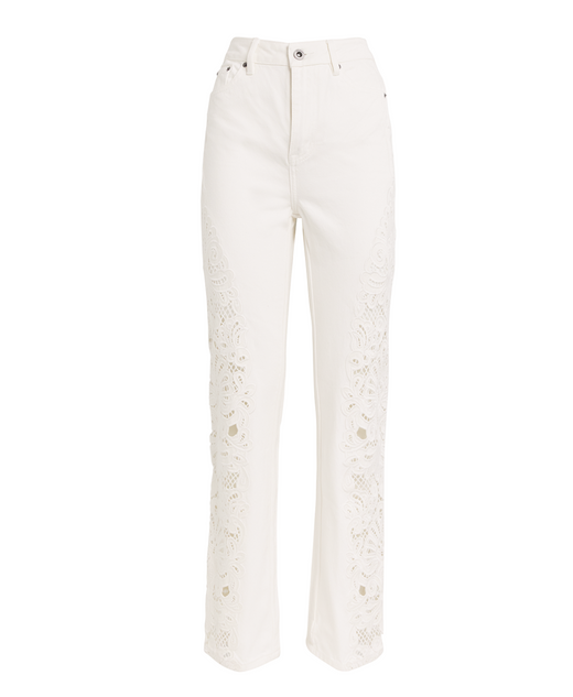 Self-Portrait Embroidered Jeans