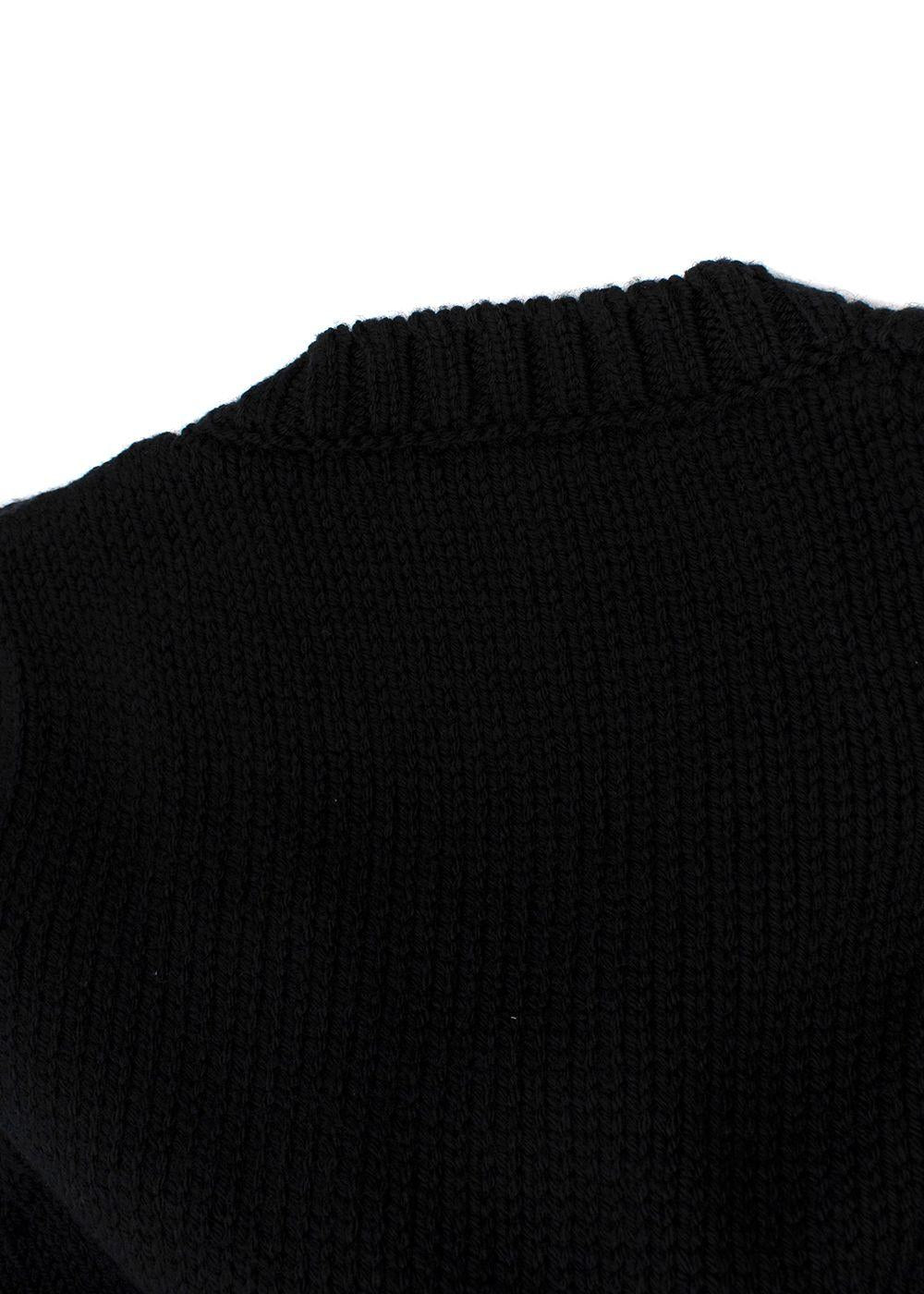 Tom Ford Black Wool Knitted Vest