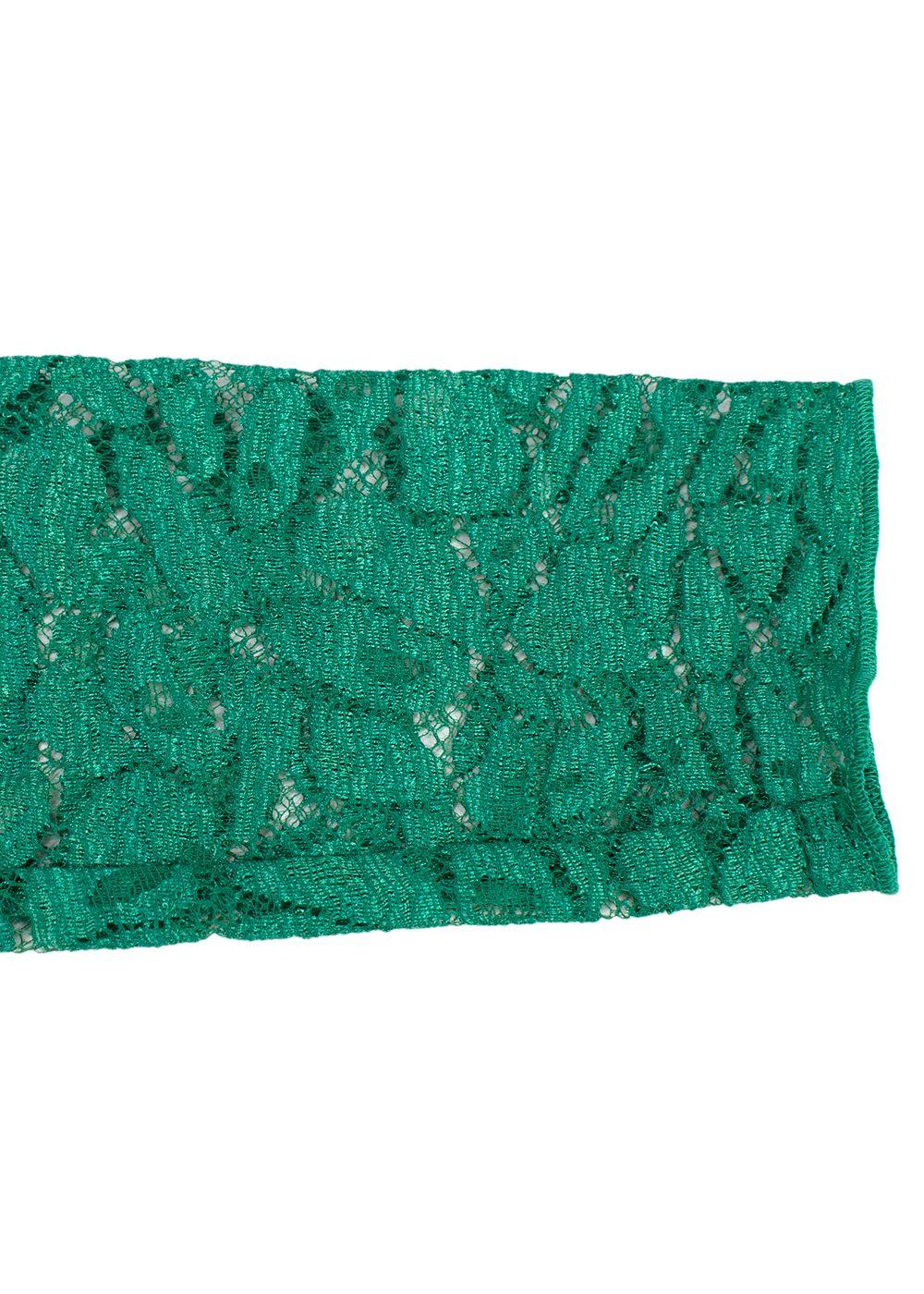Nina Ricci Green Dentelle Lace Long Sleeve Dress