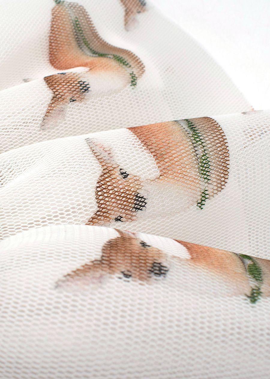 Deer Burger Printed Tulle Skirt