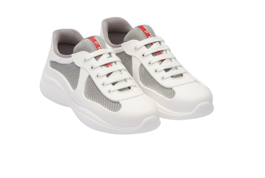Prada White Americas Cup Soft Trainers