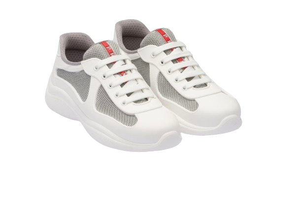 Prada White Americas Cup Soft Trainers