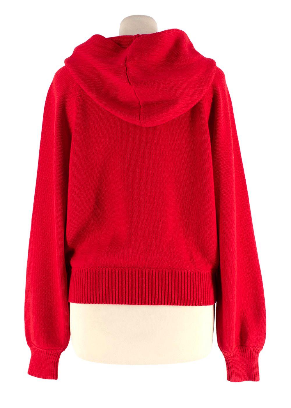 High Sport Red Parker Knit Hoodie