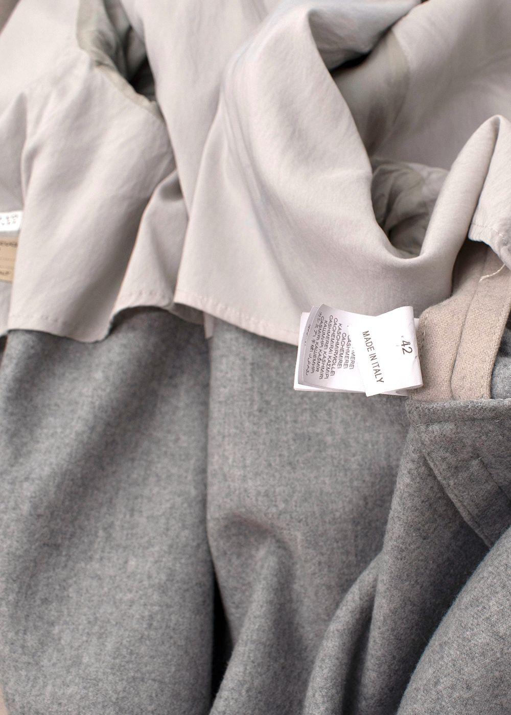 Brunello Cucinelli Beige Cashmere Duster Coat