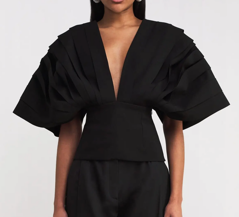 A.W.A.K.E. Mode  Puff-Sleeve Top