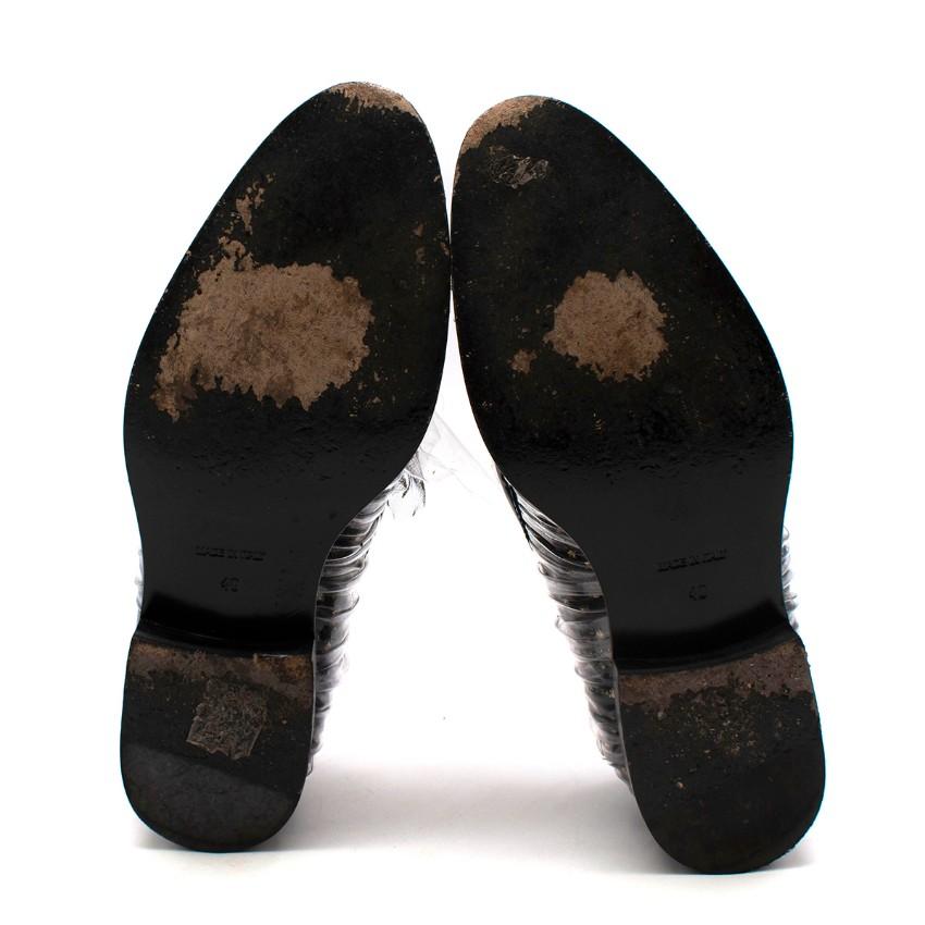 Midnight 00 Black Tulle & PVC Polka Dot Antoinette Loafers