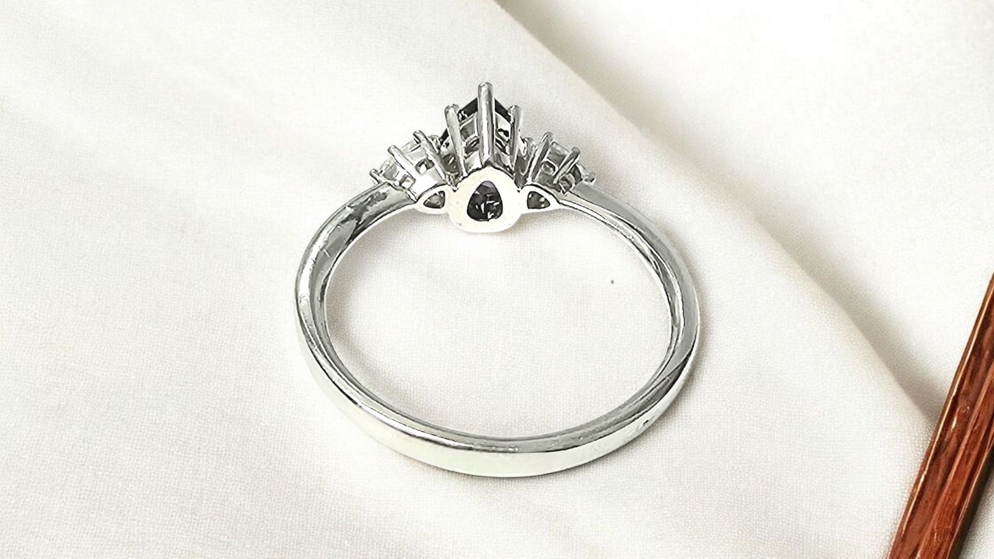 Bespoke Lab Created Alexandrite And Diamond Ring
