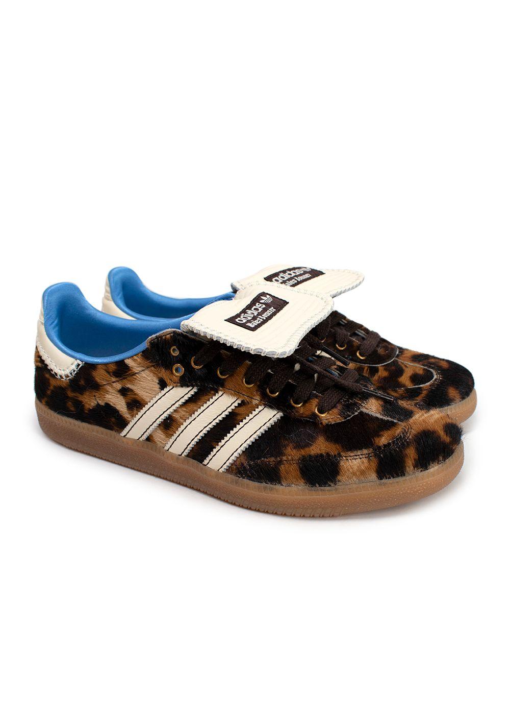 Adidas x Wales Bonner Leopard Pony Hair Samba Trainers