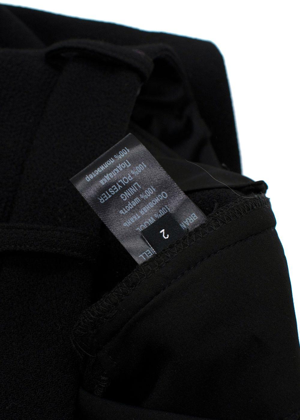 Black Wool Tailored Trousers